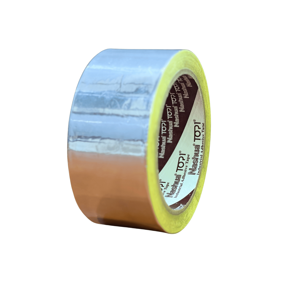 Satu gulungan lakban aluminium foil merek Nashua warna perak untuk pelapis anti bocor dan tahan panas